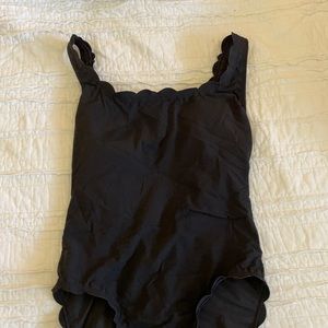 Jcrew Black One Piece Swimming Suit